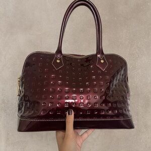 Arcadia Burgundy Satchel Bag